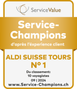 ALDI SUISSE TOURS est champion du service